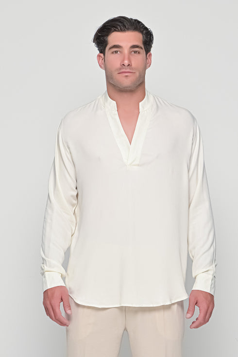 Notched Neck Shirt
